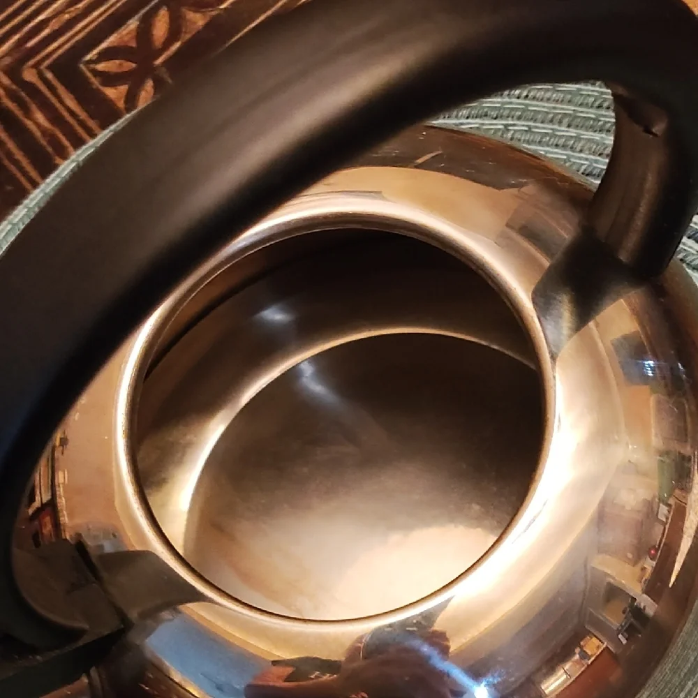 Stainless Steel Kettle and Paper Towel Holder Set